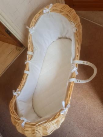 Image 1 of Baby moses basket without stand, £10