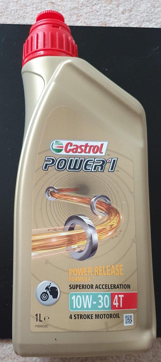 Preview of the first image of Castrol Power 1 motor oil, 10w- 30.