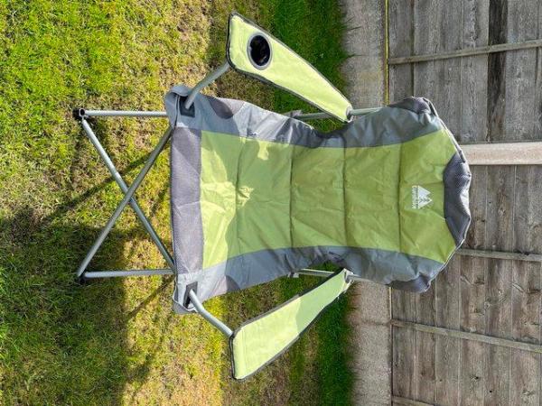 Image 3 of Green EuroHike Deluxe Folding Chair