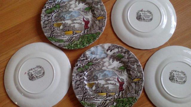 Image 2 of Great Collectors Item Set of 8" plates from MYOTT "The Hunte