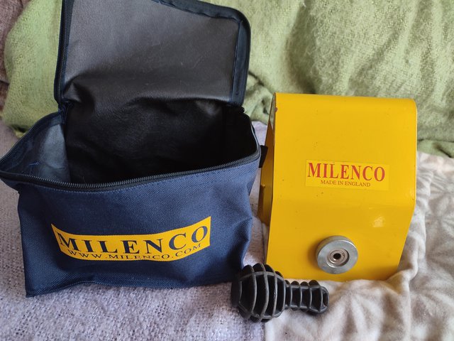 Preview of the first image of Milenco caravan hitch lock and carry case.