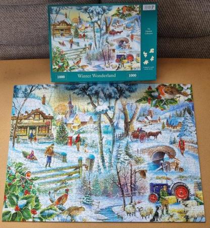 Image 1 of 1000 piece jigsaw called WINTER WONDERLAND BY THOP.