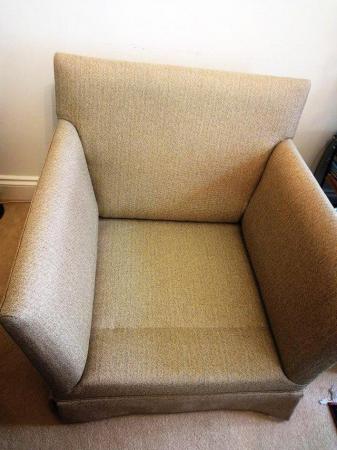 Image 2 of Single seater Sofa upholstered withwheels