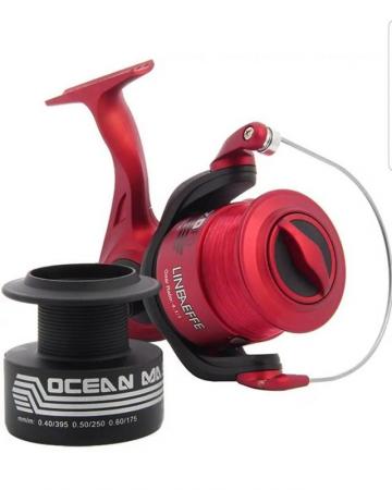 Image 3 of New 3BB LARGE SEA BEACH PIER FISHING REEL FIXED SPARE SPOOL