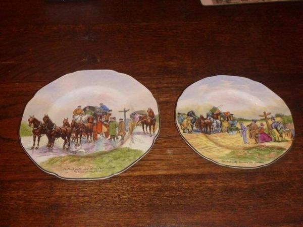 Image 1 of Collectable Crown Ware Two Mr Pecksniff Plates