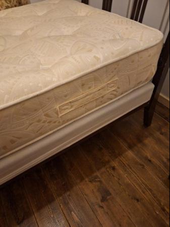 Image 11 of Antique Wooden Bed, with Bespoke Mattress.