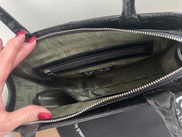 Image 4 of OSPREY LONDON Black Leather Handbag