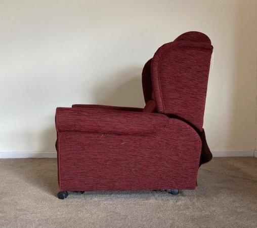 Image 13 of LUXURY ELECTRIC RISER RECLINER RED WINE CHAIR ~ CAN DELIVER