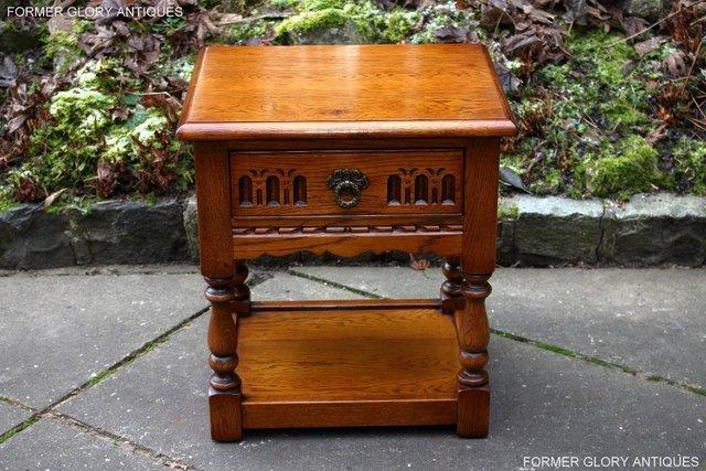 Image 46 of OLD CHARM LIGHT OAK PHONE LAMP TABLE BEDSIDE CABINET STAND