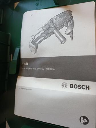 Image 2 of BOSCH 680W ELECTRIC CORDED HAMMER DRILL