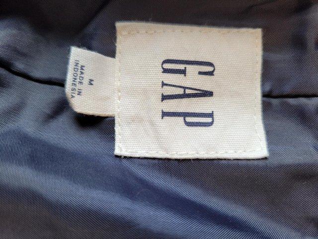 Preview of the first image of GAP ladies trenchcoat, navy blue, size M, great condition.