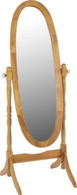 Preview of the first image of Contessa cheval mirror in pine.