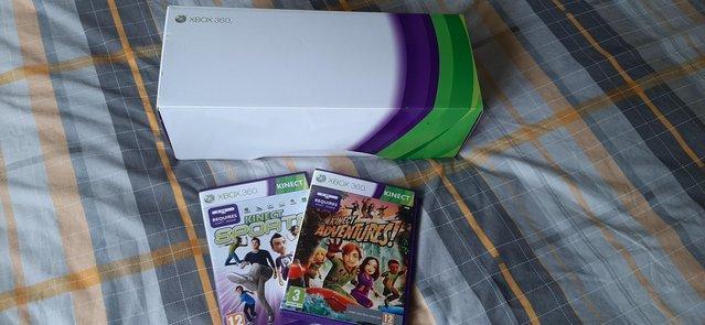 Preview of the first image of XBOX360 Kinect Sensor + 2 games.