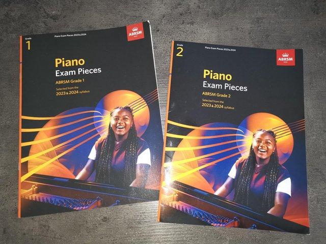 Preview of the first image of ABRSM Piano learning books 2023 2024.