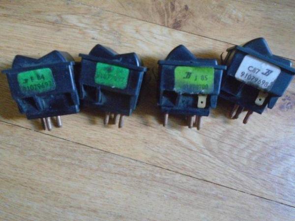 Image 2 of Bedford CF2 dashboard rocker switches x3 used
