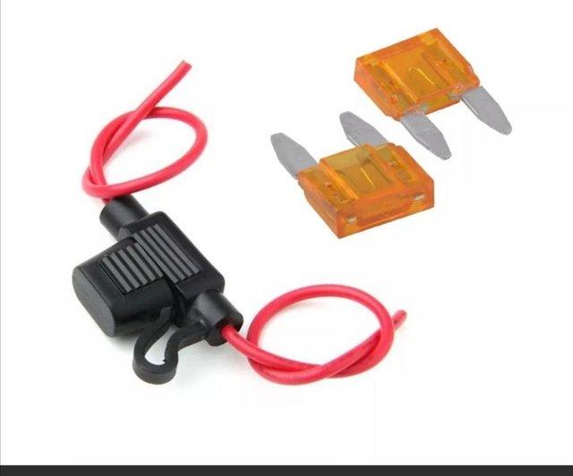 Preview of the first image of New inline 5A Mini Blade & standard fuse & holder.