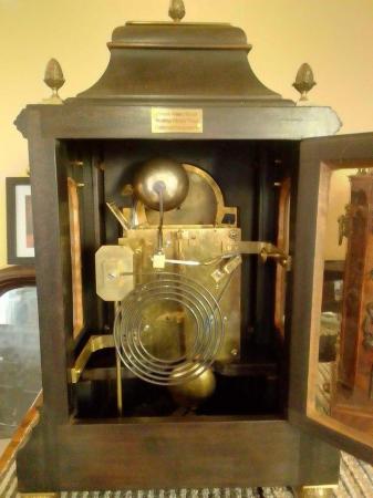 Image 2 of Antique 8 bell moon phase bracket clock Thwaites & reed .