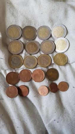 Image 1 of Assorted loose change Euro Coins (various values)
