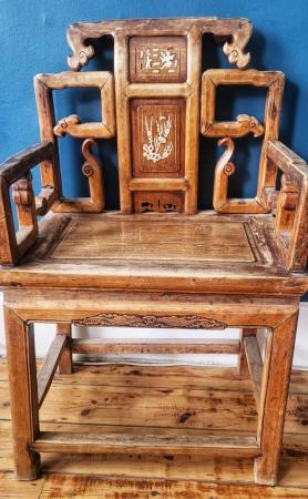 Image 1 of Rare Pair of Chinese Chairs Collectable