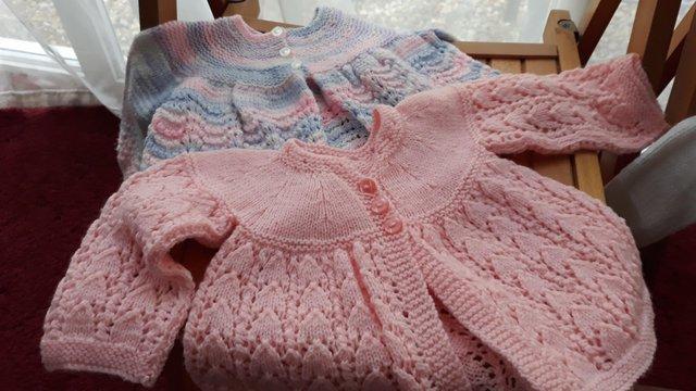 Image 3 of 14 new Hand knitted baby cardigans