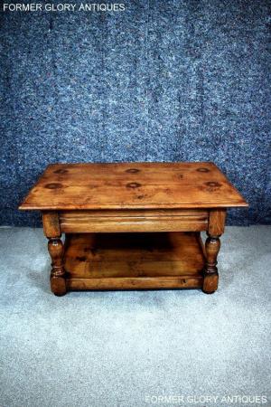 Image 38 of A TITCHMARSH & GOODWIN STYLE SOLID OAK POTBOARD COFFEE TABLE