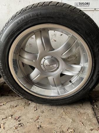 Image 3 of Lenso 20”4 alloy wheels with tyres decent tread