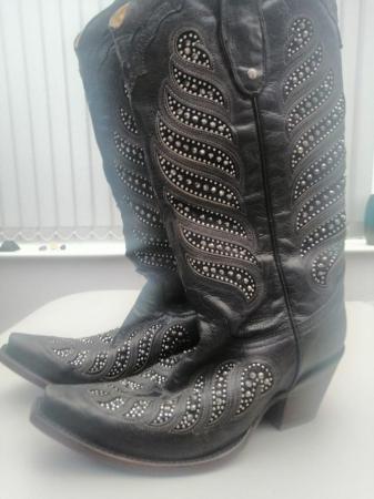 Image 3 of Genuine Leather Cowgirl Boots