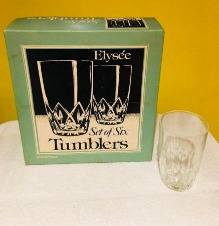Image 1 of Elysee Vintage Box of 6 Glass Tumblers