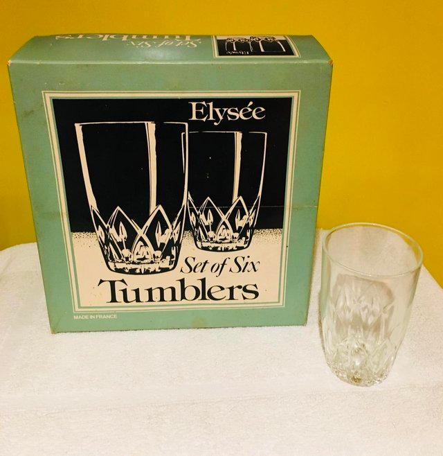 Preview of the first image of Elysee Vintage Box of 6 Glass Tumblers.