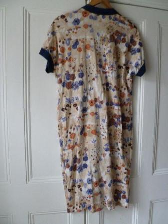 Image 2 of Liola cotton Cream and Blue dress (price inc P&P)