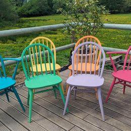 Image 2 of Set of 6 Ercol Chairs Fully refurbished Bright vibrant colou