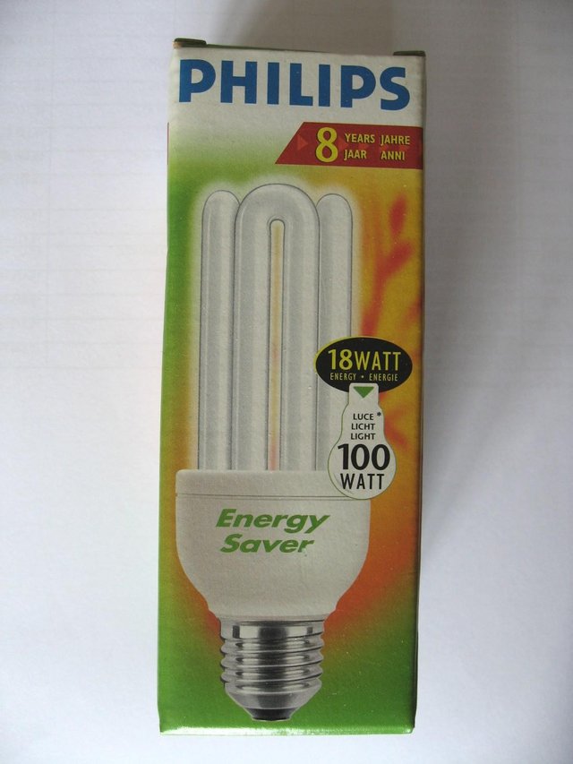 Preview of the first image of Philips Energy Saver Light Bulb 18Watts (Equiv. 100Watt) E27.