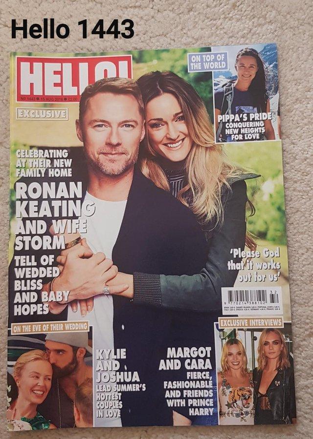 Preview of the first image of Hello Magazine 1443 - Ronan Keating & Wife Storm at Home.
