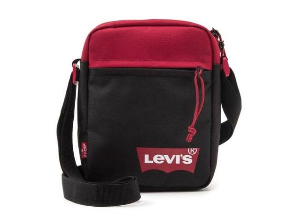 Image 3 of Mens Levi's 'Mini Crossbody' Solid Red Batwing Bag