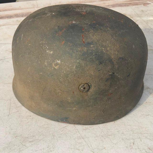 Preview of the first image of German Paratroopers helmet + liner and chin strap.