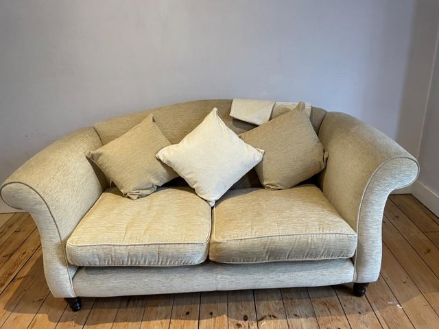 Preview of the first image of Sofa - cream - 3 seater. Good condition.