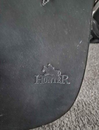 Image 4 of 16 1/2 inch saddle black Hunter