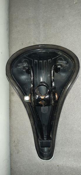 Preview of the first image of Vintage racer /bmx bike seat saddle also fits modern bikes.