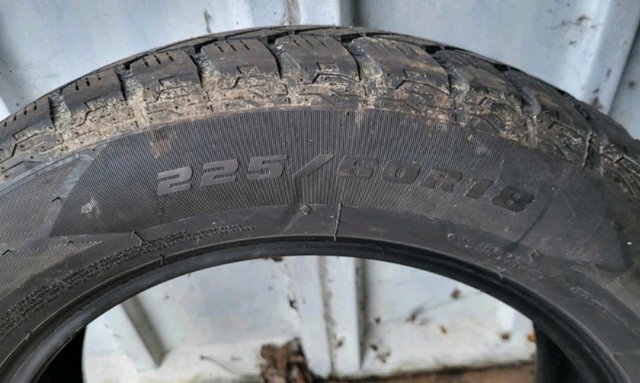 Preview of the first image of Winter Tyres 225/60R18 set of 4 like new.