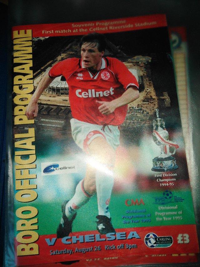 Preview of the first image of Boro 1995/96 Premier league programmes,.