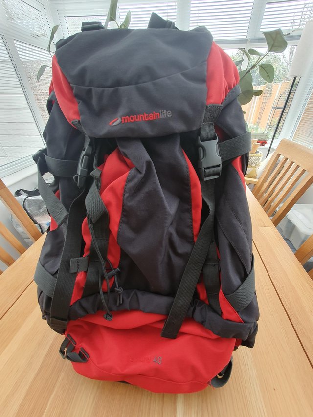 Preview of the first image of 2 Mountain Life Venture 40L Rucksacks.