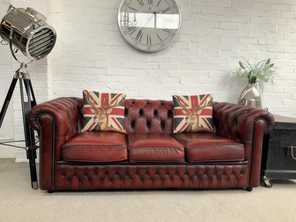 Image 7 of 2 seater SAXON Chesterfield sofa. 3 seater available.