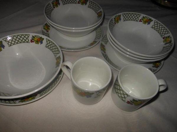 Image 2 of Plates Bowls & Mugs Vintage Set