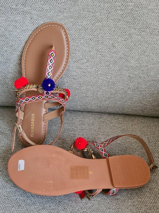 Preview of the first image of Morrocan style flip flop sandals.