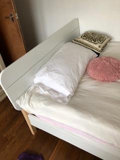 Preview of the first image of Queen size bed and mattress.
