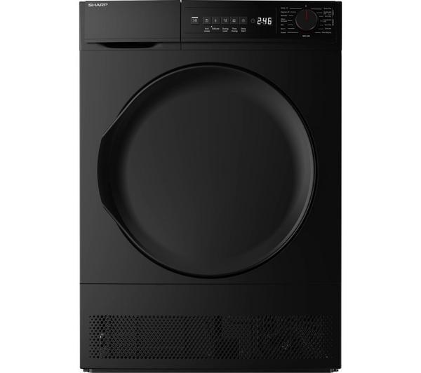 Preview of the first image of SHARP 8KG NEW BOXED BLACK CONDENSOR DRYER-DRUM LIGHT-FAB---.