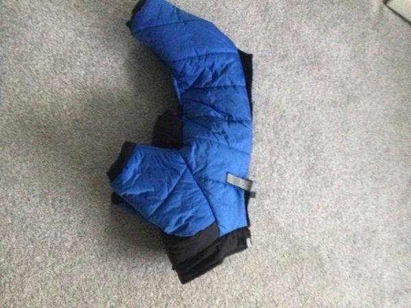 Image 5 of New Blue Padded Winter Coat for Small Dog Breeds