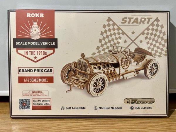 Image 2 of ROKR Grand Prix Car - Wooden model kit