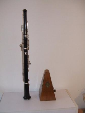 Image 3 of Rare Silver Plated Italian Oboe on Thumbplate System.