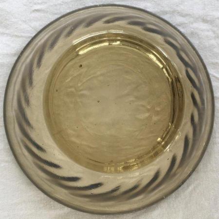 Image 2 of 2 identical grey, swirl glass dishes –  1970's? £2.50 both.